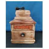 MCCOY USA COFFEE GRINDER COOKIE JAR APPROX 9"