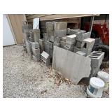 Stack of Misc Cinder Blocks
