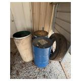 55 gallon drums and PVC Metal Coil