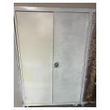 Metal Cabinet with Contents