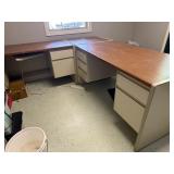 3 Piece Office Desk with chair