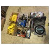 Pipe Wrench, Caster, plastic storage bins