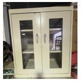 Metal Cabinet with glass front