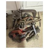 Clamps and pipe cutter