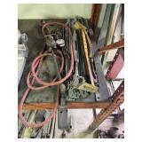 Propane torch, brick tongs, etc