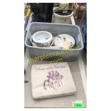 Seat cushions, oriental dishs