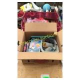 Box holiday decor, vcr tapes