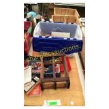 Tote hardware, wooden shelf