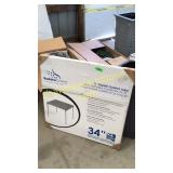34" square folding table
