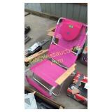 Pink outdoor chair