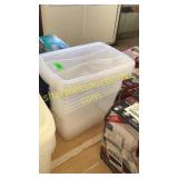 Stack of totes with lids