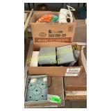 Sewing machine pieces, plates, hand mixer