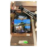 Tripod, portable DVD player, Sony blue ray player