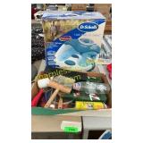 Dr scholls foot spa, vintage pop bottles