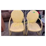 Outdoor metal chairs