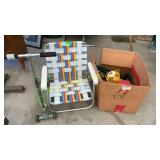 Beach chair, scooter, sprinklers