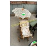 Woven baby carriage