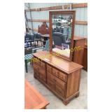 Dresser with mirror