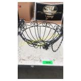 Wire flower basket