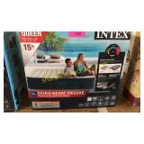 Intex pillow top air bed - queen