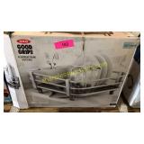 Good grips aluminum frame dish rack