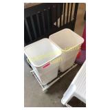 Cabinet Pullout trash bin drawer