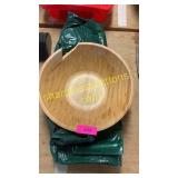 Tarp bag, bamboo bowl