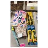 Windshield wipers, kitchen towel, utensil