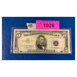 1953 $5 silver certificate