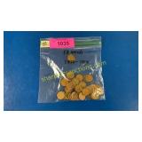 1938-1939 (50) wheat pennies