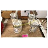 Glass jars with lids