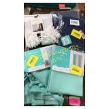 Shower curtain, curtains, flat sheets