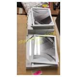 White picture frames - various sizes