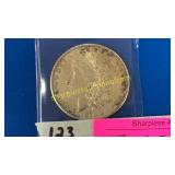 1878 S Morgan silver dollar