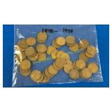 50 1940-1949 wheat pennies