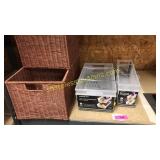 Madesmart organizers, wicker baskets