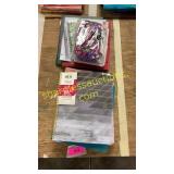 Notebooks, folders, pencil case