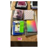 Notebooks, pencil case