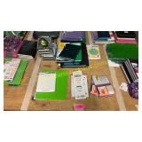 School supplies, pencil boxes, notebooks