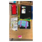 Pencil cases, folders, notebooks