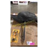 Turkey decoy, tuner pegs