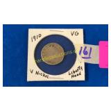 1910 liberty head v nickel-V G