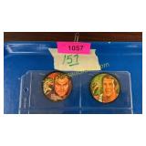 1971 Dick Butkus, John Havlicek mini records