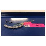 .925 toggle bracelet w/ moonstone