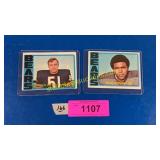 1972 bears cards, Gale Sayers, Dick Butkus