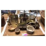 Assortment of wicker baskets