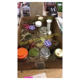 Jars, vases, candle sticks, misc