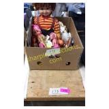 Box of dolls