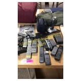 Remotes, routers, micro tool set, misc