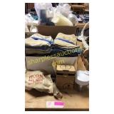 Vintage jeans, pampered chef chopper, misc